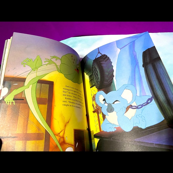 WALT DISNEY’S VINTAGE 1990 THE RESCUERS DOWN UNDER HARDCOVER COLLECTABLE BOOK - Picture 7 of 16